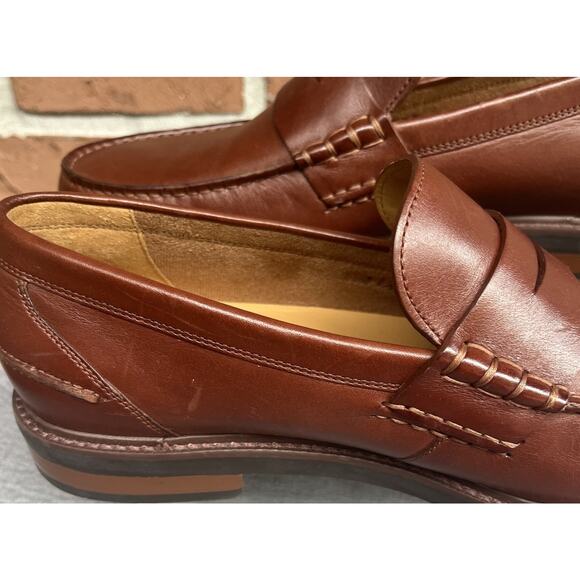 Men\'s Cole Haan Brown Leather Loafers Shoes Size 10M Made in India main image 7